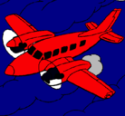 Dibujo Avioneta pintado por invazor