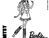 Dibujo Barbie Fashionista 1 pintado por malena31