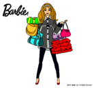 Dibujo Barbie de compras pintado por xini