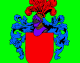 Dibujo Escudo de armas y casco pintado por DANIELALBERT