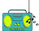 Dibujo Radio cassette 2 pintado por vaneessaa