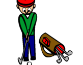 Dibujo Jugador de golf II pintado por blandi