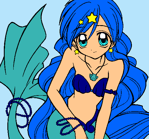 Dibujo Sirena pintado por Yaninina 