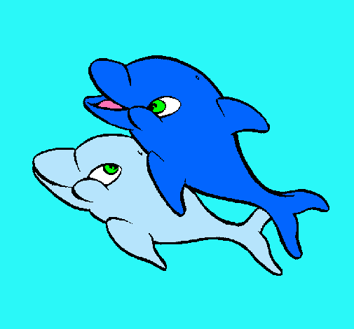 Dibujo Delfines pintado por holima_32