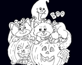 Dibujo Halloween pintado por  6tgujygvjiu