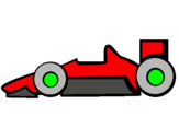 Dibujo Fórmula 1 pintado por coche