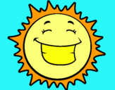 Dibujo Sol sonriendo pintado por yaell