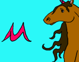 Dibujo Unicornio pintado por cballito