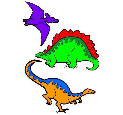 Tres clases de dinosaurios