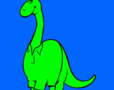 Dibujo Diplodocus con camisa pintado por juanpipe