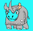Dibujo Rinoceronte pintado por ainhoagang