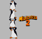 Dibujo Madagascar 2 Pingüinos pintado por alicitatita
