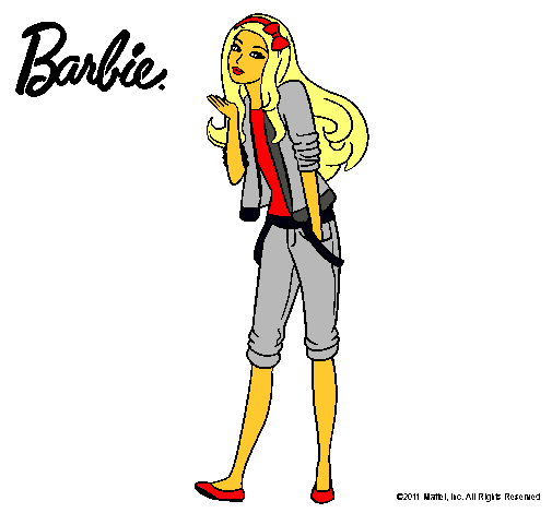 Barbie con look casual