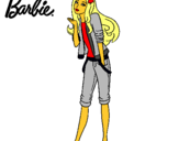 Dibujo Barbie con look casual pintado por caus 