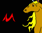 Dibujo Unicornio pintado por ADAY48