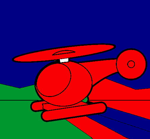 Dibujo Helicóptero pequeño pintado por dazajose00