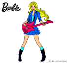 Dibujo Barbie guitarrista pintado por 2222222