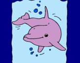 Dibujo Delfín pintado por candesua
