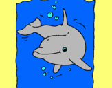 Dibujo Delfín pintado por HIDAI