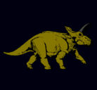 Dibujo Triceratops pintado por fuaa