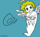 Dibujo Ángel pintado por guapomau