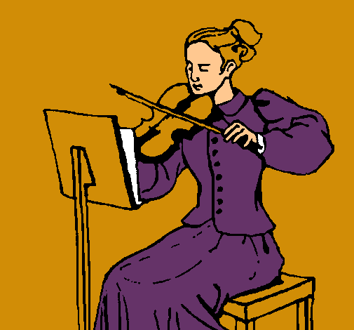 Dama violinista