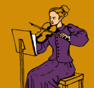 Dibujo Dama violinista pintado por samii