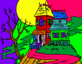 Dibujo Casa encantada pintado por josejuan