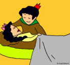 Dibujo La princesa durmiente y el príncipe pintado por prixxpao