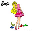 Dibujo Barbie y su colección de zapatos pintado por 51545