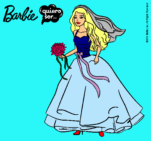 Barbie vestida de novia