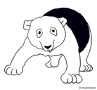 Dibujo Oso panda pintado por mafu