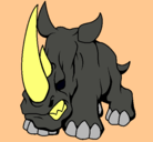 Dibujo Rinoceronte II pintado por 80342