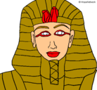 Dibujo Tutankamon pintado por Melaniebes