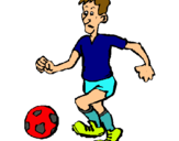 Dibujo Jugador de fútbol pintado por mariano265