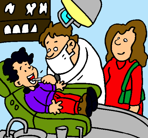 Niño en el dentista