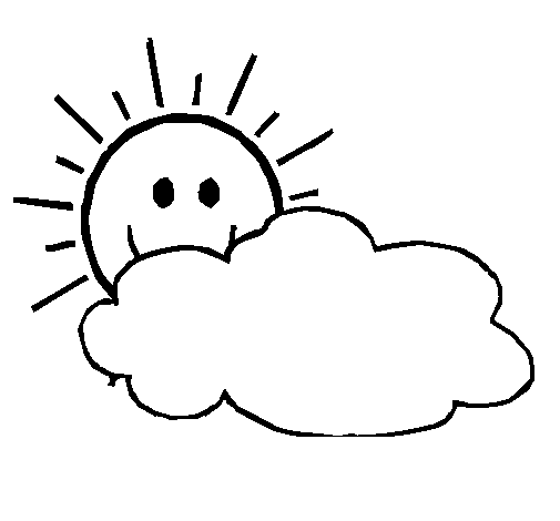 Dibujo Sol y nube pintado por Crytius