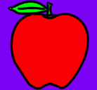 Dibujo manzana pintado por palomacolman