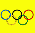 Dibujo Anillas de los juegos olimpícos pintado por pecos8