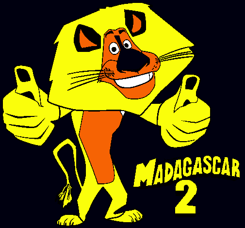 Dibujo Madagascar 2 Alex pintado por Felipe7