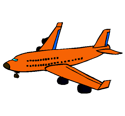 Dibujo Avión de pasajeros pintado por PFraj