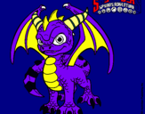 Dibujo Spyro pintado por recx