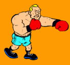 Dibujo Boxeador pintado por juanki