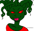 Dibujo Mujer medusa pintado por srdtsrsddtsg