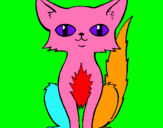 Dibujo Gato persa pintado por poseso