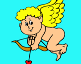 Dibujo Cupido pintado por mindel