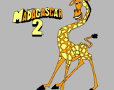 Dibujo Madagascar 2 Melman pintado por llldn