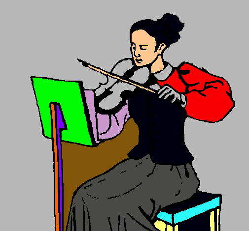 Dama violinista