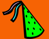 Dibujo Sombrero de cumpleaños pintado por poseso