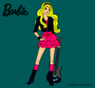 Dibujo Barbie rockera pintado por nerysuseth